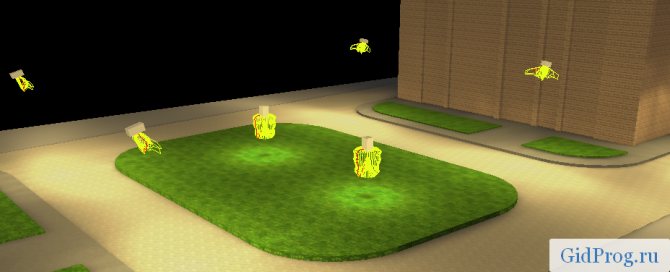 Расстановка светильников в диалюкс